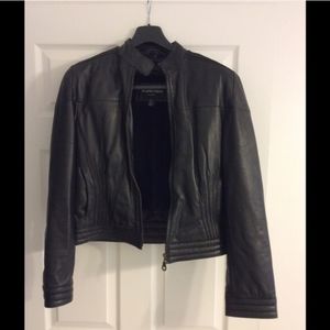 Genuine leather Moto jacket with removable lining